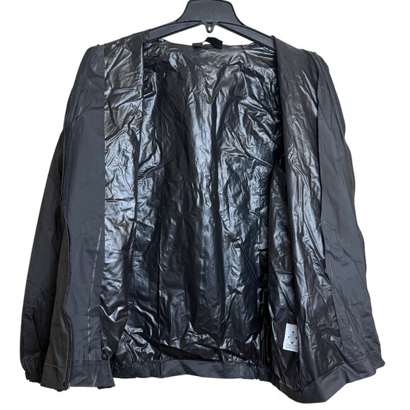 Vtg Salem Fresh On The Scene Cigarettes Windbreaker 90s Retro Black Neon PVC OS - Picture 7 of 12